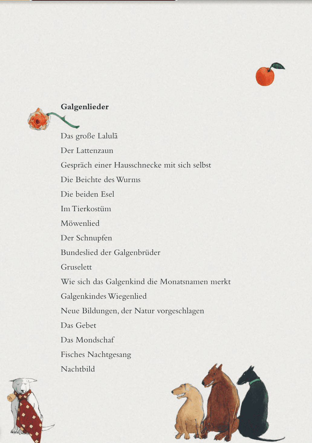 Kindergedichte und Galgenlieder